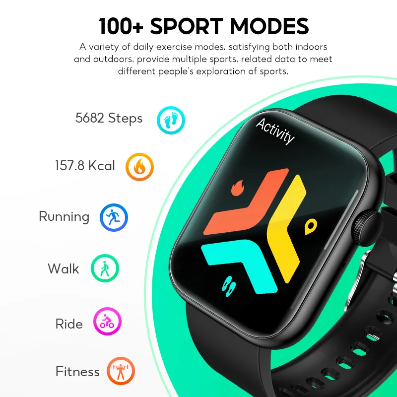 أحدث إسفنجة أولون لعام 2025 S2 ​ ​ ساعة ذكية Pro X9: شاشة عالية الدقة مقاس 1.85 بوصة مع مراقبة صحية و100+ ساعة ذكية رياضية Ip68 Waterrpoof