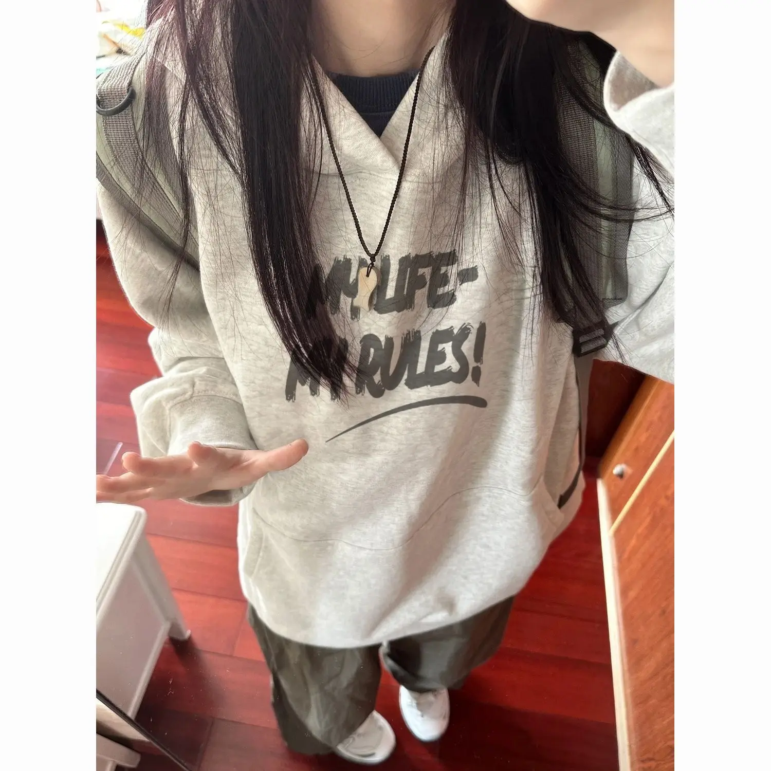 

Новые толстовки с капюшоном, женские контрастные одинаковые французские махровые жаккардовые рваные толстовки с подкладкой, домашняя одежда в стиле гранж, пот Bf для подростков