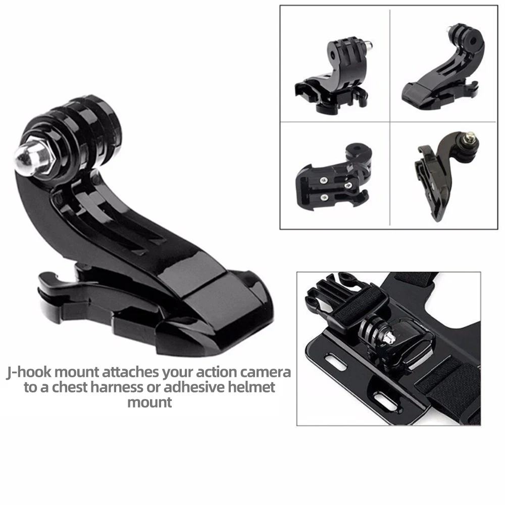 For GoPro J-Hook Vertical Snap Mount Tripod Mount Adapter For GoPro Hero 13 12 11 10 9 Insta360 X5 X4 X3 DJI Action 5 4 3 AKASO