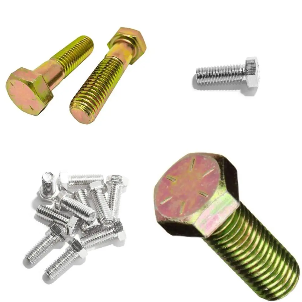 

Grade 8 Zinc Yellow Plated Hex Cap Screws 5/8-11 x 3 25-Pack, Coarse Thread, Partially Threaded with 1.5 Thread Length