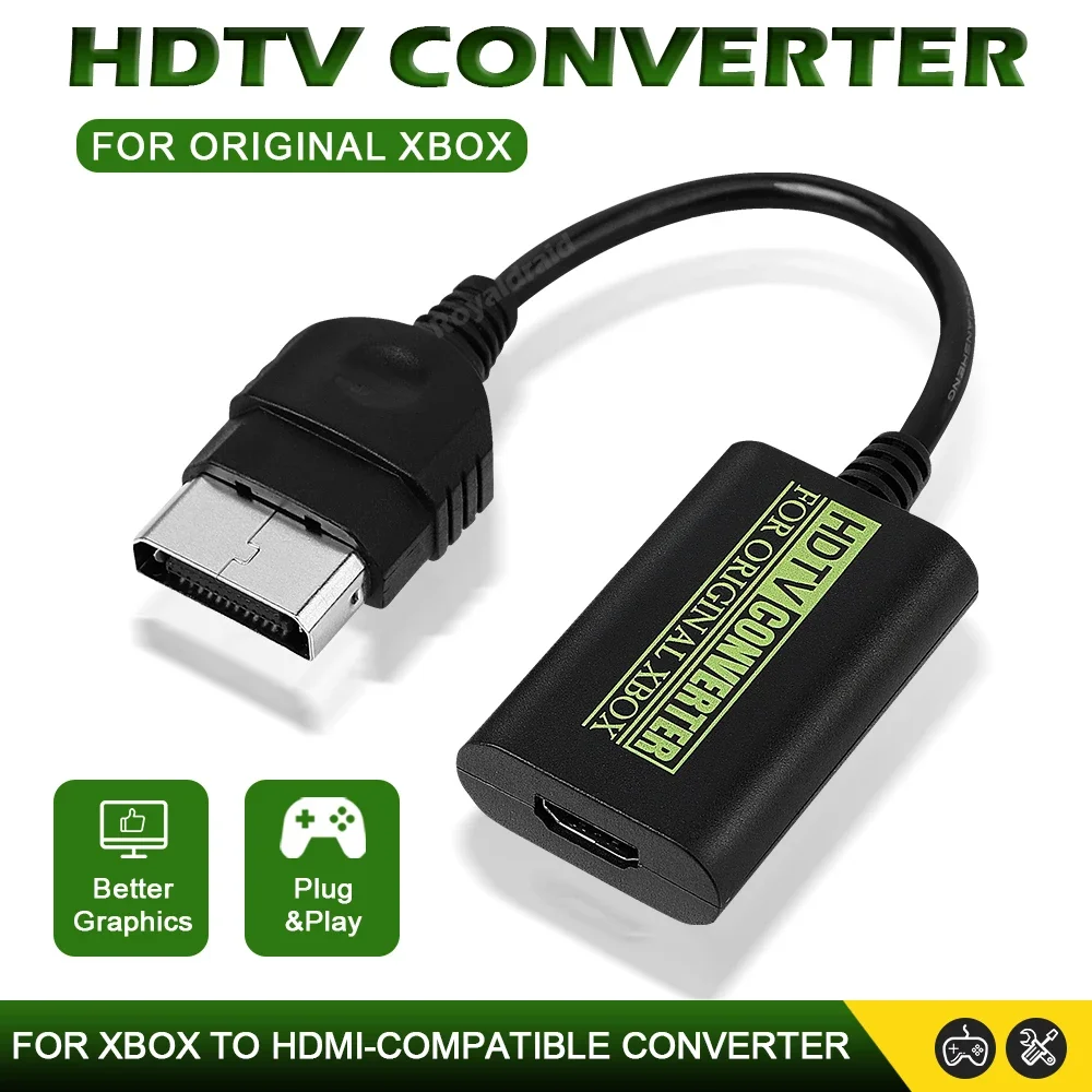 AUTOUTLET Adattatore Wii a HDMI 1080P/720P,Convertitore da Wii a HDMI con Uscita Audio da 3,5 mm,per Monitor HDTV e Proiettore,Supporta NTSC 480i, 480p, PAL 576i,Colore Nero