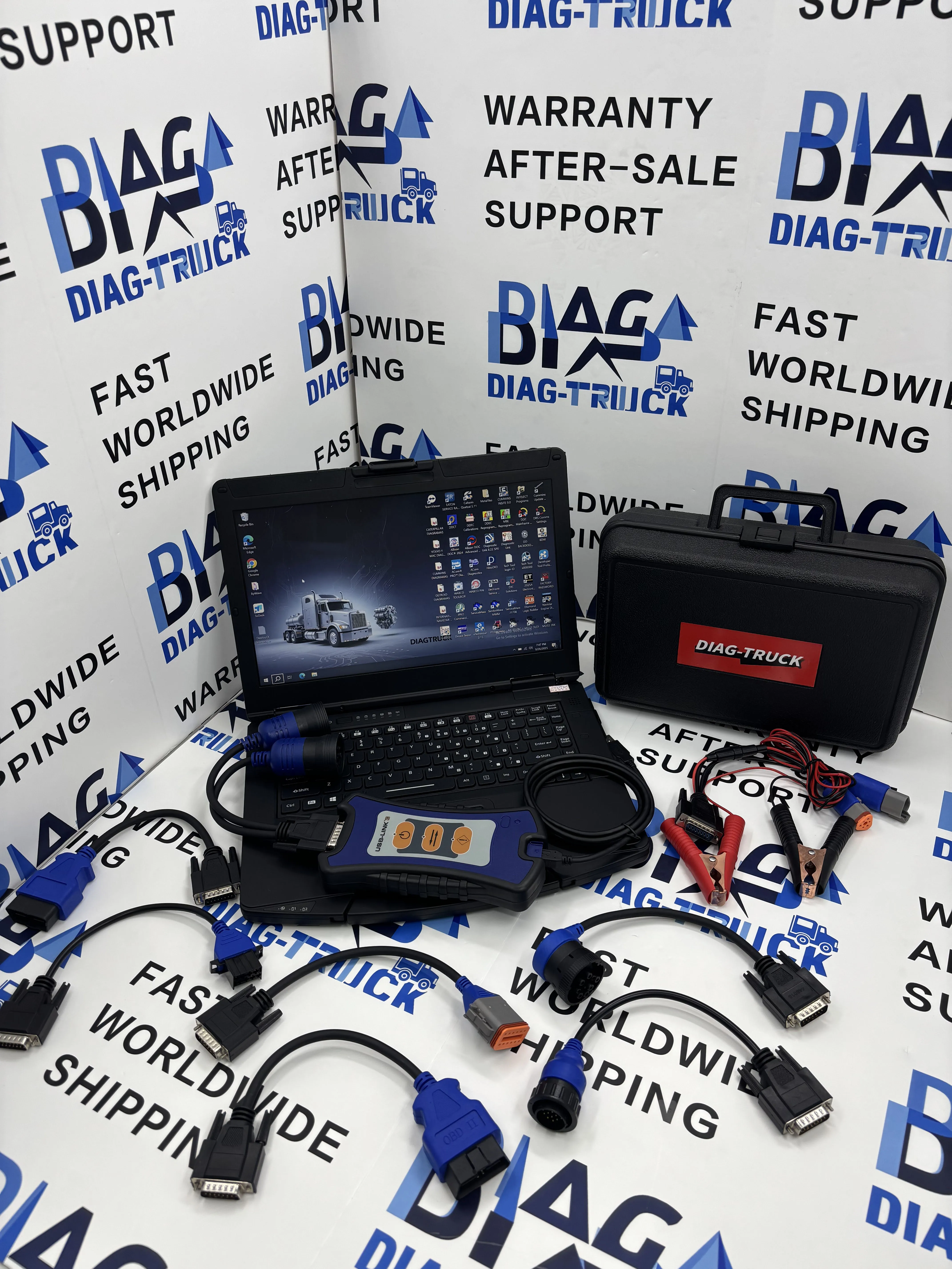 

For Nexiq 3 USB Link and Bluetooth BT OBD2 Scanner Bluetooth Diesel Truck Heavy Duty Diagnostic Tool