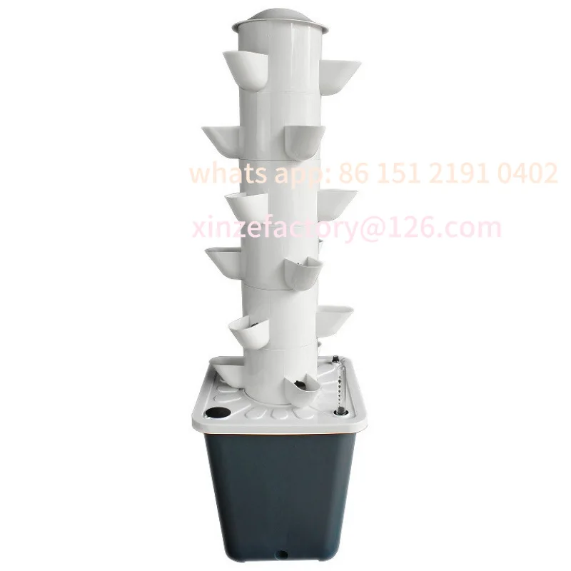 برج عمود الزراعة المائية القابل للتخصيص ثقافة بدون تربة