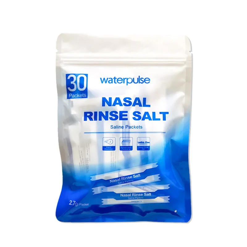 30PCS/Bag 2.7g Nasal Wash Salt Rinse Mix Allergic Rhinitis Relief Nose Cavity Protector Irrigation Cleaner for Adult Children