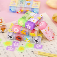 3pcs Cute Kawaii Creative Sport Ball Eraser Rubber Stationery School Supply Novelty Lovely Eraser Korean Stationery