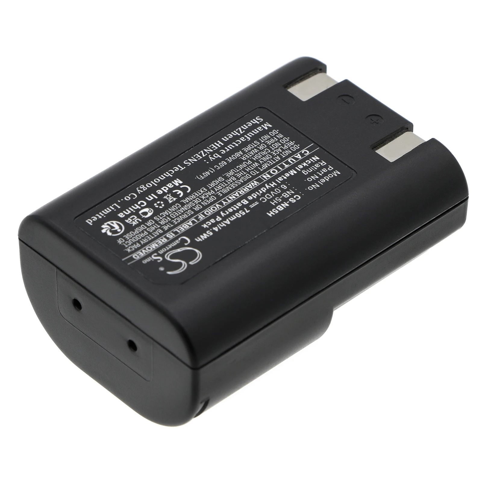 NEW 6.0V 750mAh Camera Battery NB-5H for Canon PowerShot 600 A5 Zoom A50 D350 S10 S20