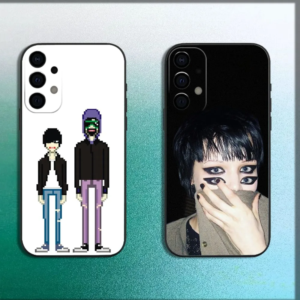 

Music C-Crystal Castles Phone Case For Samsung Galaxy A13,A21s,A22,A31,A32,A52,A53,A71,A80,A91 Soft Black Cover