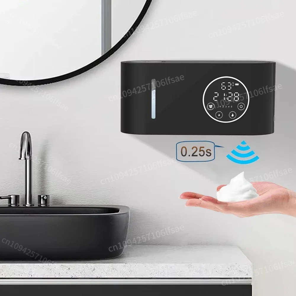 

Liquid Soap Dispenser Automatic Touchless Induction Hand Wash Soap Dispenser Wall-mounted Soap Dispenser with Smart LED Screen
