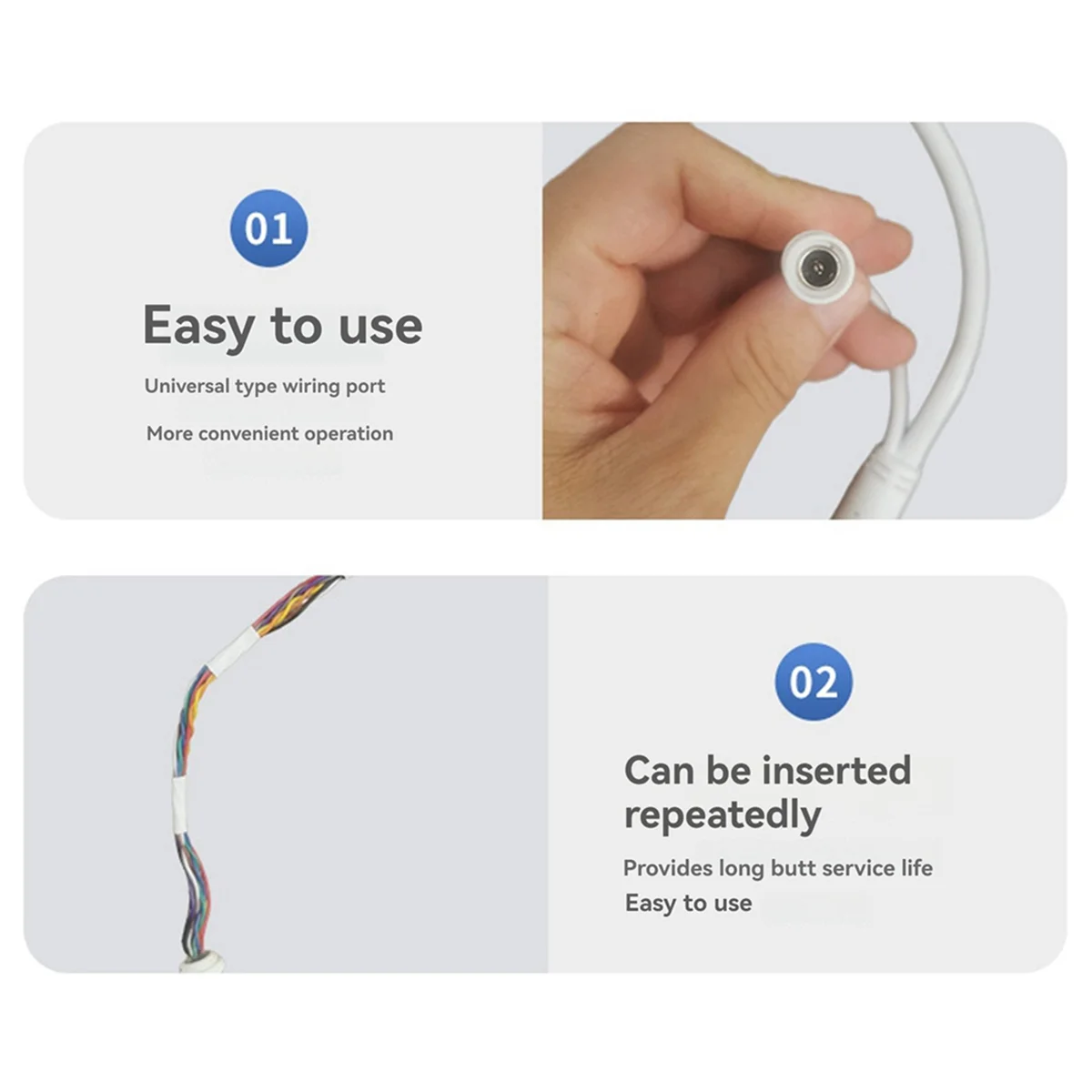 

2025 New- 3X Ethernet LAN Cable 10 Pin 10 Core PoE RJ45 Network Cable for IP Camera, High-Speed Data Transfer