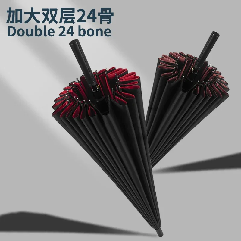 

Long Handle Umbrella Male Wind Water Resistant Umbrella Large 8, 16, 24 Bones Automatic Umbrella Double-deck Large Umbrellas