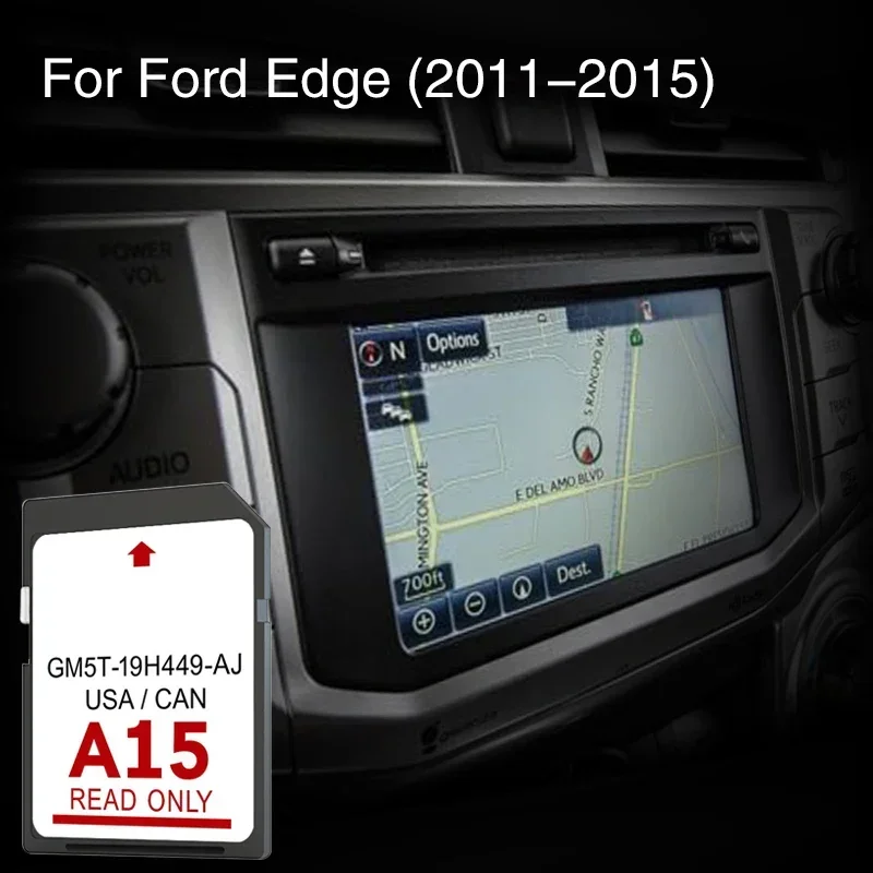 

for Ford Edge from 2011 to 2015 Car NAVI Accessories Cover North Amercia Map Navigation SD Card 32GB