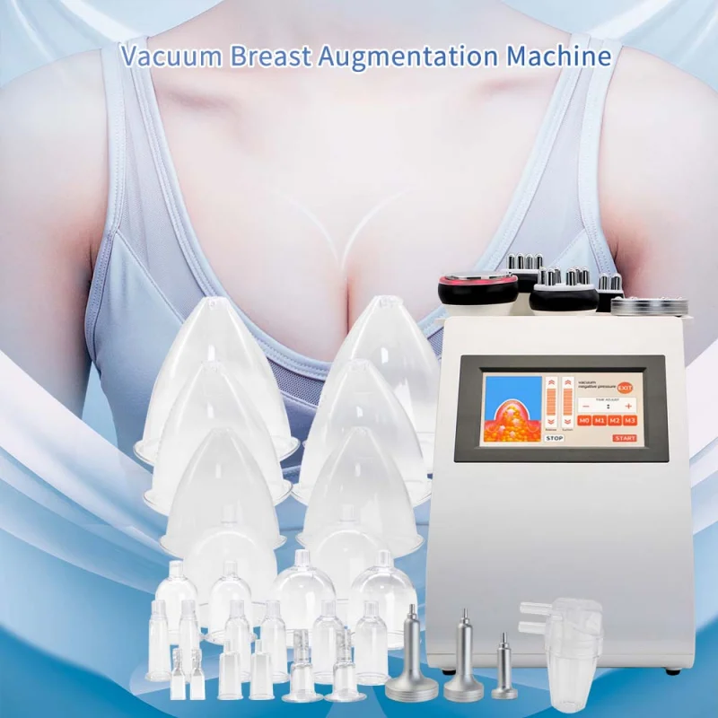 2025 latest vacuum suction cup breast enlargement buttocks machine 40K cavitation slimming equipment