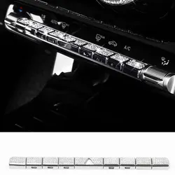 Car Console Air Conditioning Outlet Buttons Sequins Trim For Mercedes Benz A Class W177 B Class W247 C118 GLA GLB X247 2020-2021