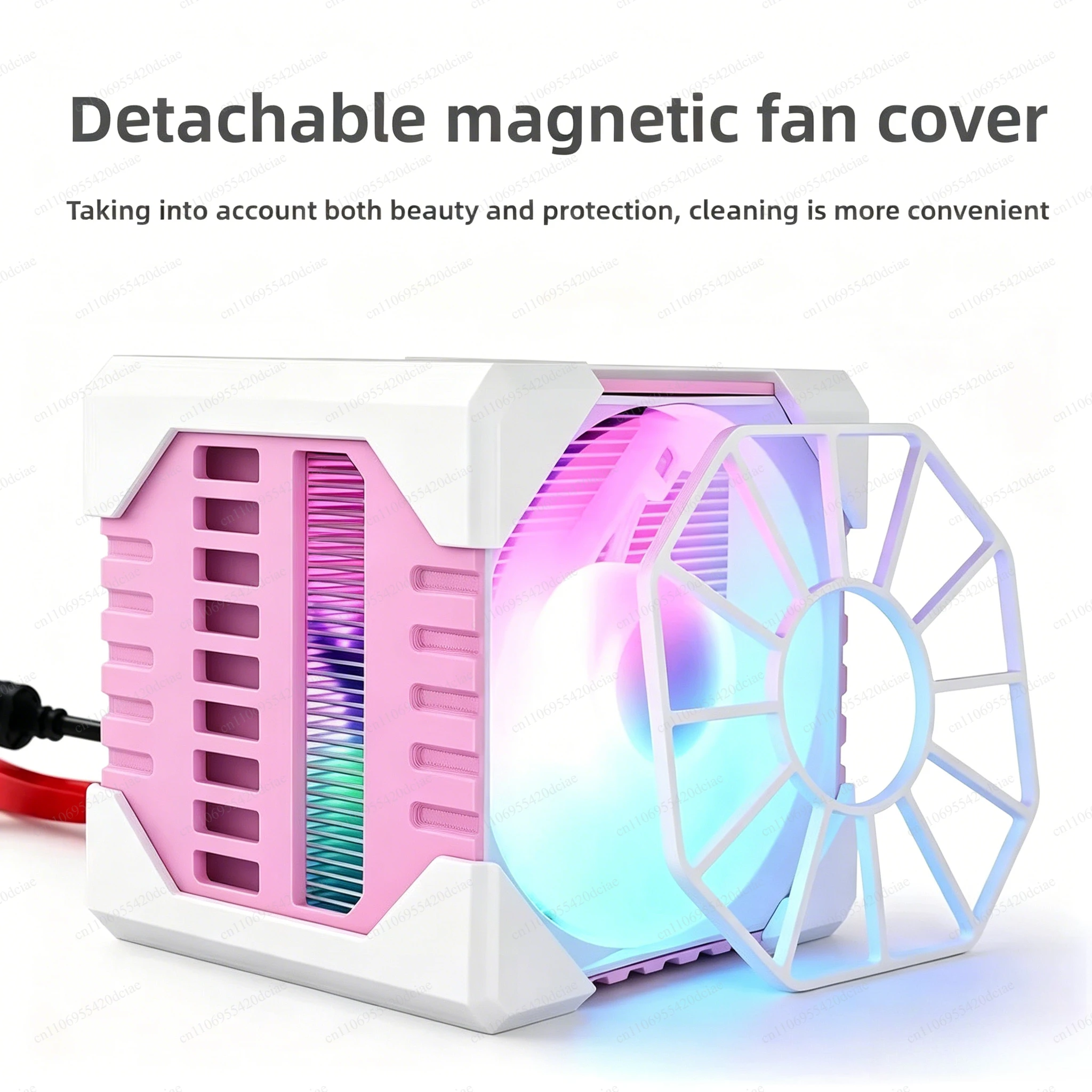 S6 Magnetic Semiconductor Radiator, USB Silent Game Cooler for Mobile/Tablet, Fast Cooling, Magnetic Mount