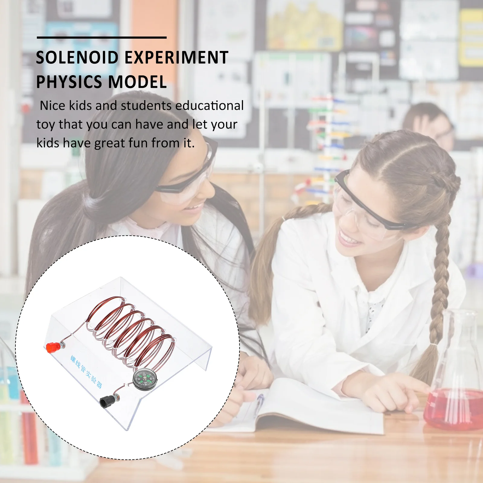 

Solenoid Experiment Kids Solenoid Experiment Teaching Physics Copper Plastic Educational Science Kit