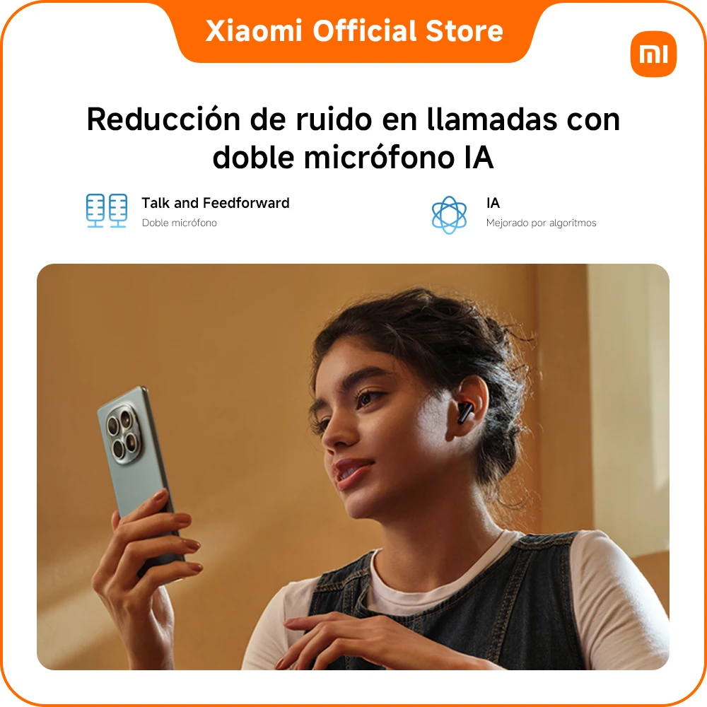 Official | REDMI Buds 8 Active, Tecnología de Reducción de Ruido en Múltiples Ilamadas, Duración de la Batería Mejorada, Curva In-ear Optimizada, Compactos y Cómodos, Potente Controlador de 14,2 mm con Diafragma de Titanio para una Claridad Pura 8