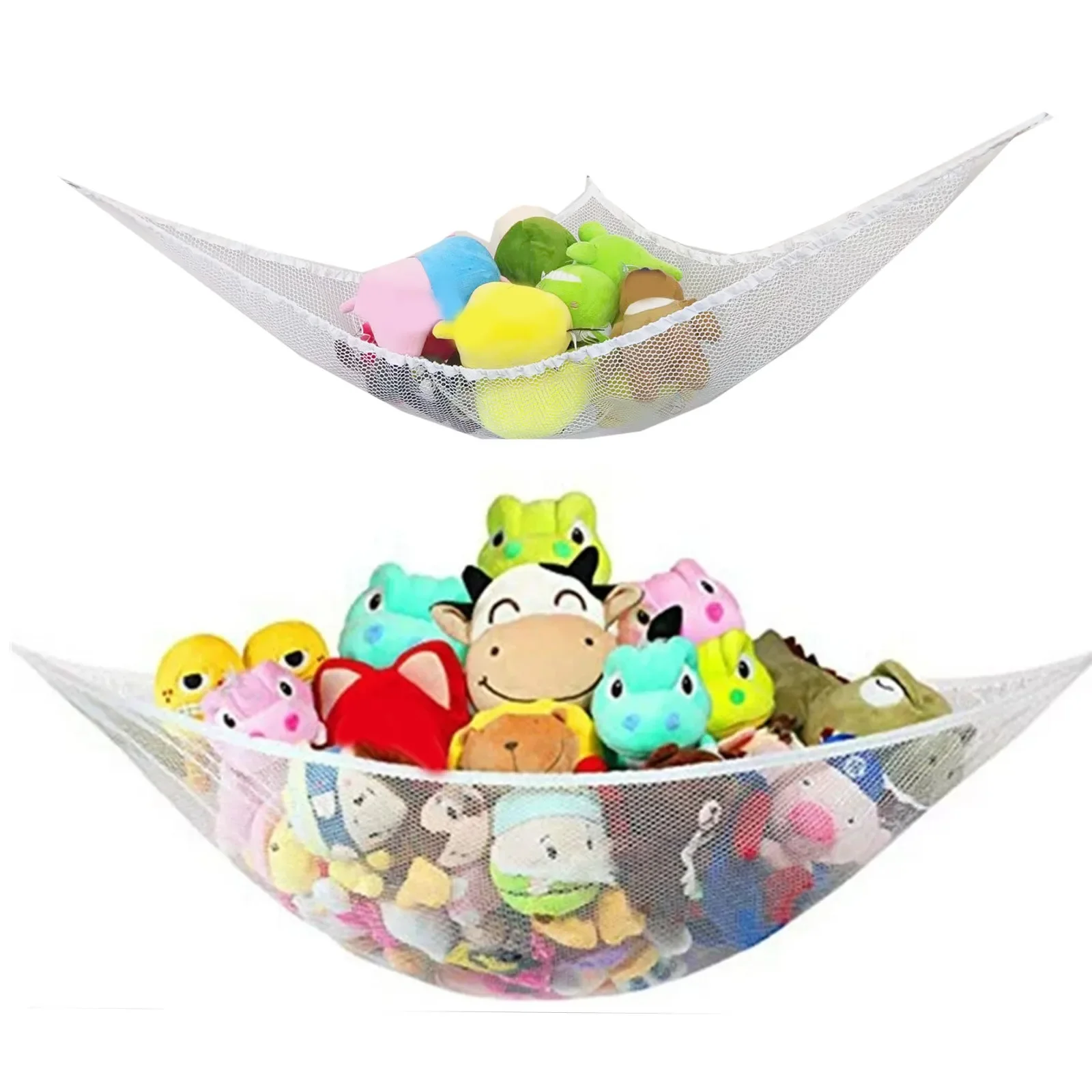 

Mesh Net Toy Hammock Corner Stuffed Animals Kids Baby Hanging Storage Organizer Travel foot rest Silla colgante Amaca Hamock