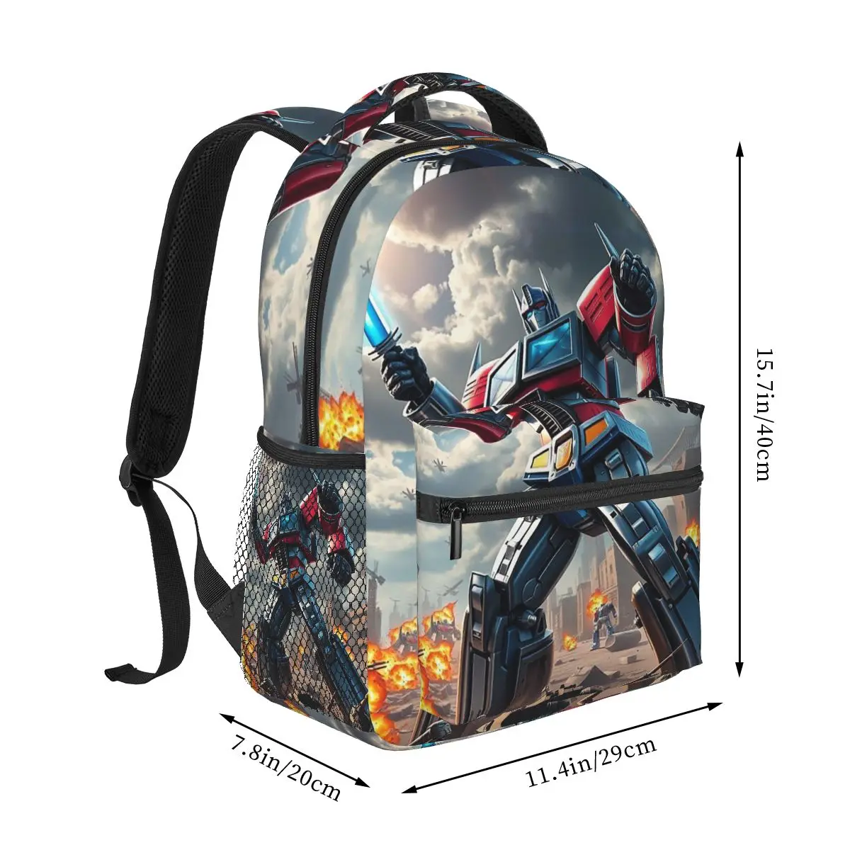 Optimus Prime Backpacks Boys Girls Bookbag Children School Bags Cartoon Kids Rucksack Shoulder Bag Large Capacity