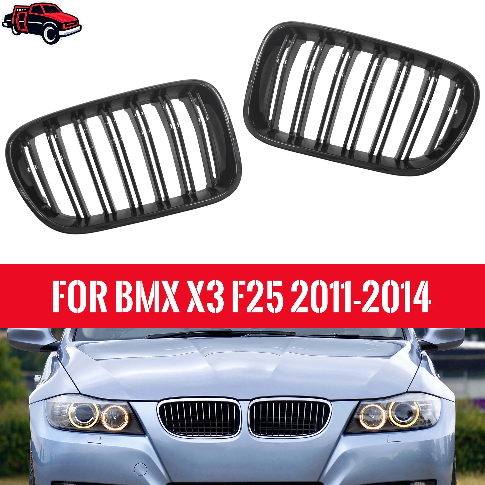 Передняя решетка радиатора для BMW X3 F25 2011 2012 2013 2014 SDrive18d XDrive20d XDrive28i XDrive30d XDrive35i Комплект для тюнинга кузова