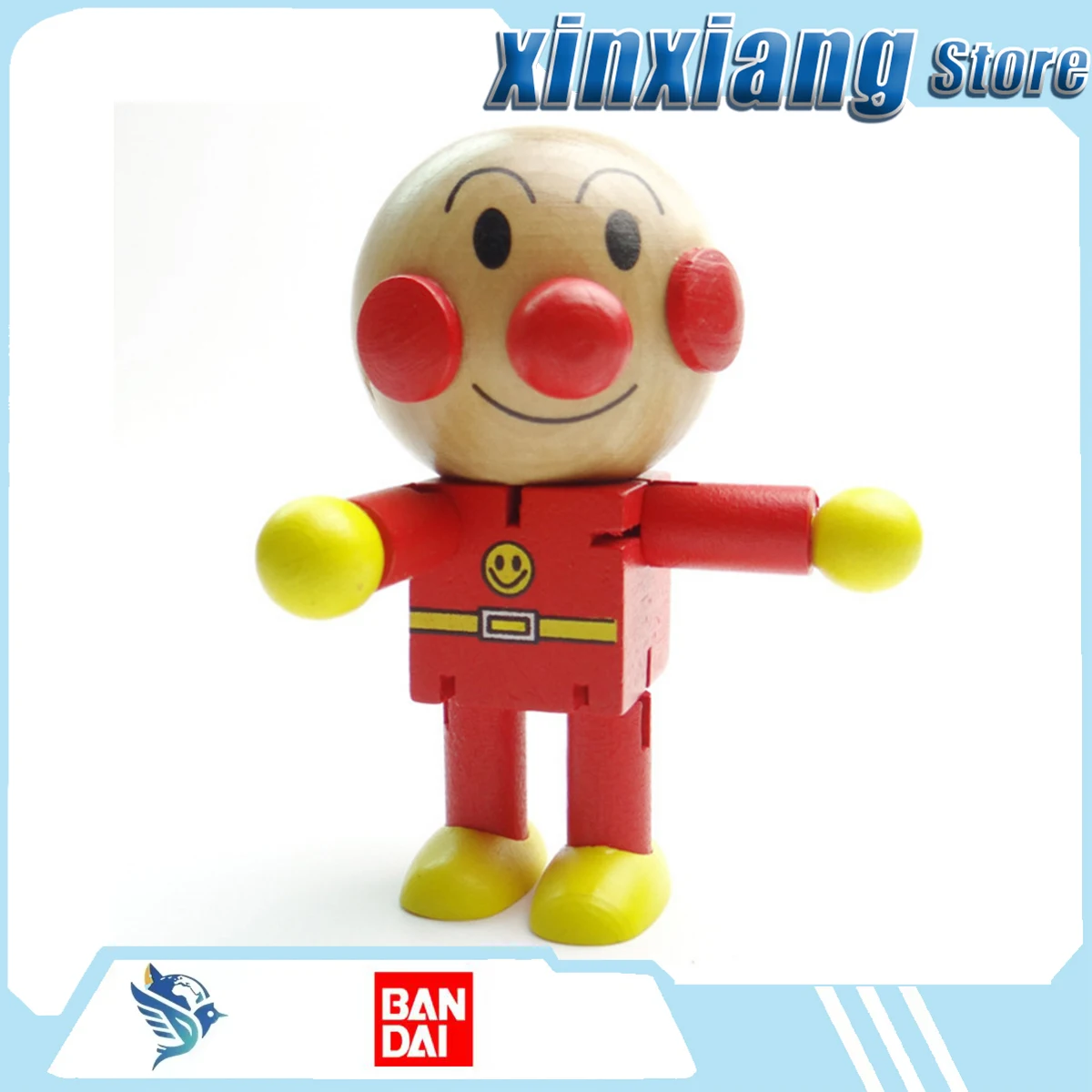 

Bandai Breadman figurine Wooden jointed doll Decorative items surprises comics souvenirs trendy toys animations decorations gift