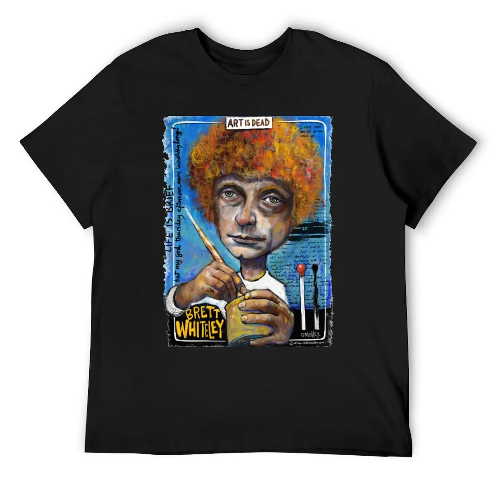 Artist Brett Whiteley T-Shirt essential t shirt street wear t shirts for men cotton