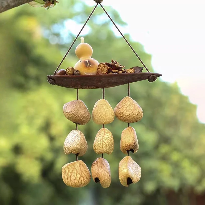 

Nut Shell Wind Chimes Meditation Diapason Wind Chimes Mindfulness Spiritual Relaxation Bells Natural Musical Instruments Gift