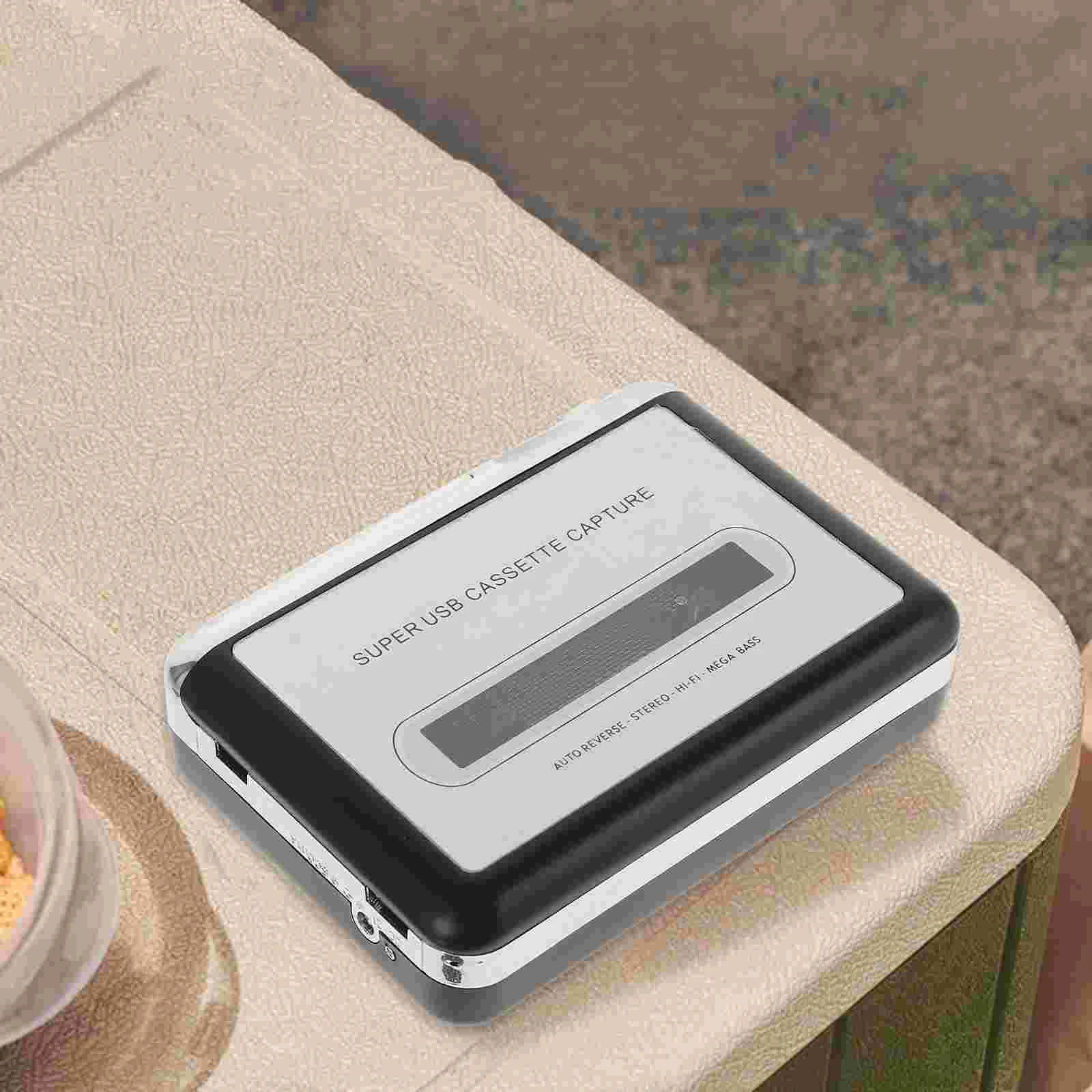 

Cassette Player Tape to MP3 Converter USB Cassette Tape Capture Portable Audio Tape Player USB tape converter