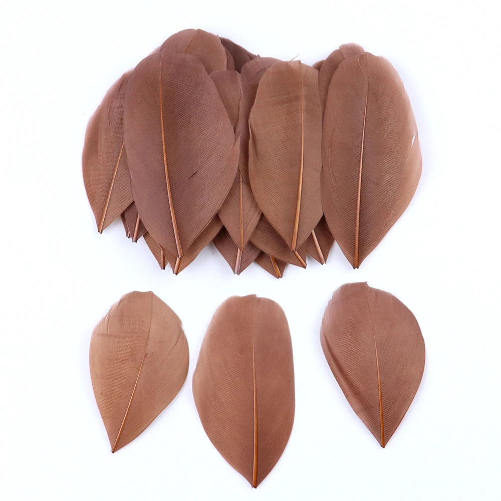 50pcs Floating Head Feathers Natural Goose Feather DIY Wedding Jewelry Decoration 22 Colors Plumes Craft Decoration Material