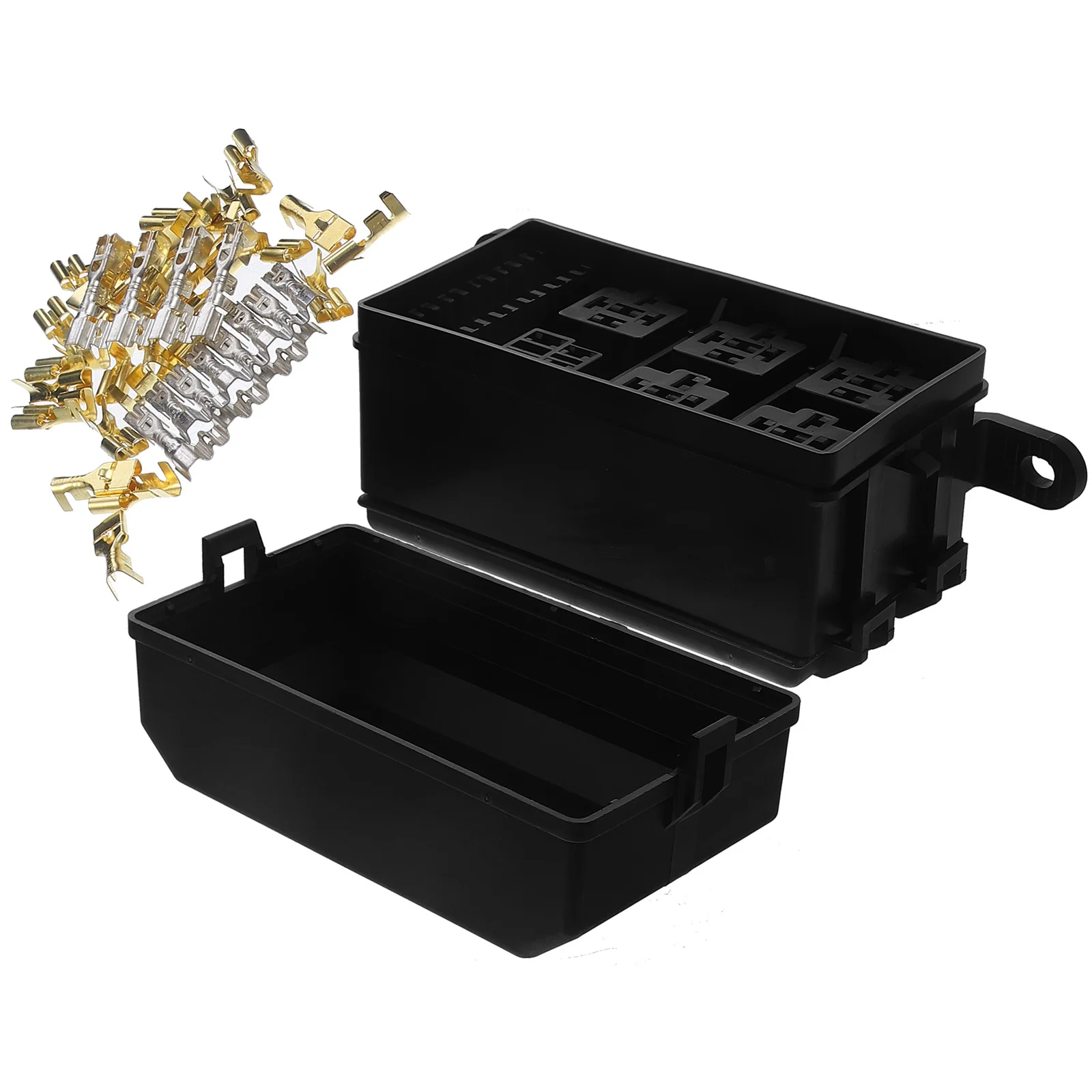 

Блок реле на 12 гнезд, 6 предохранителей, 6 реле, быстросъемная конструкция, для автомобилей, грузовиков, морского транспорта, автомобильный релейный блок, защита двигателя