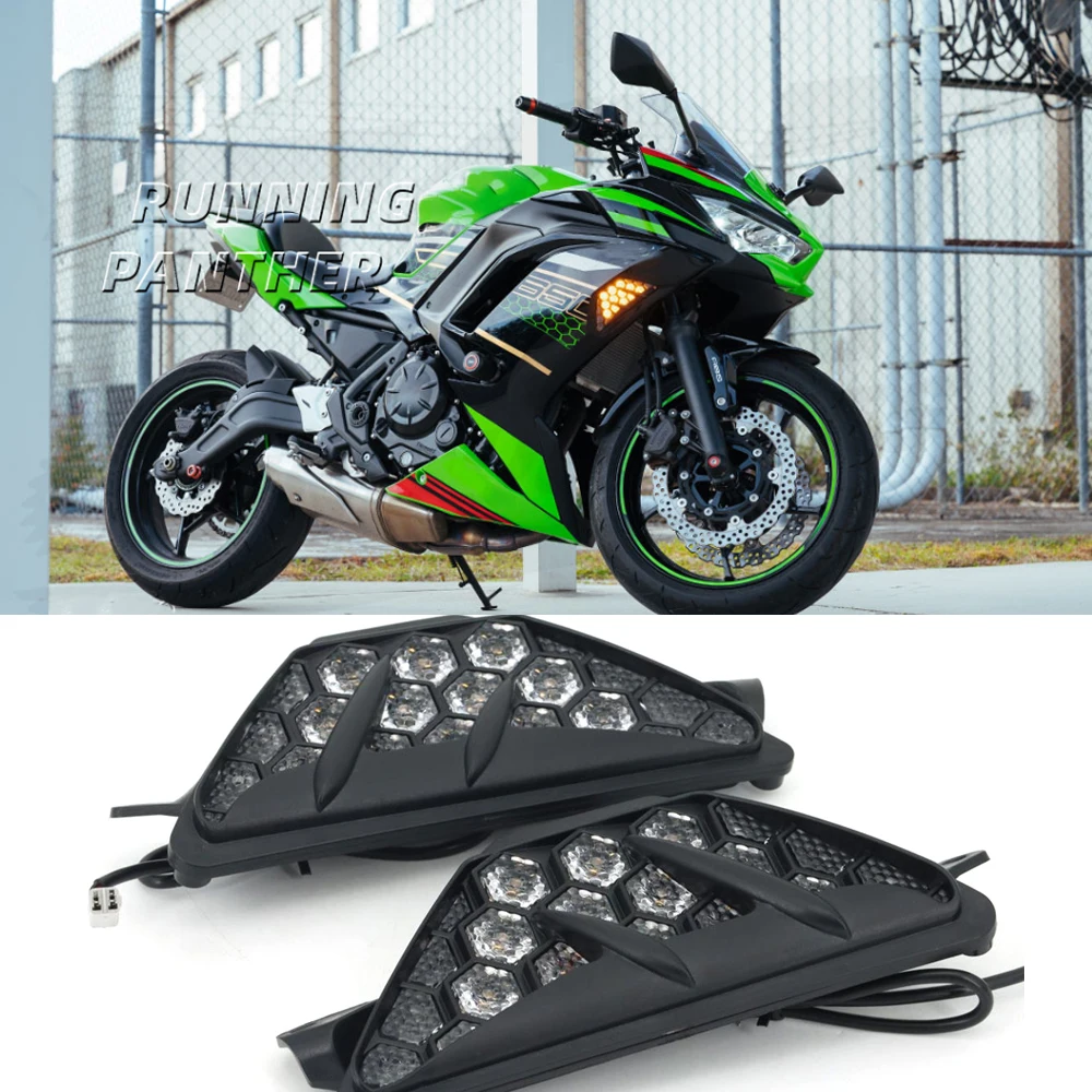 

New Front Turn Signals Light Turning Lamp For Kawasaki ZX6R ZX-6R Ninja 300 400 650 1000 Ninja300 Ninja400 Ninja650 Ninja1000