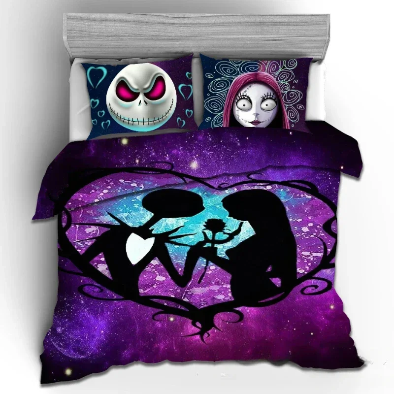 كابوس قبل عيد الميلاد الفراش مجموعة ، تأثيري حاف ، غطاء لحاف ، المخدة ، مزدوجة الملكة حجم المفارش ، غرفة نوم ديكور ، الهدايا