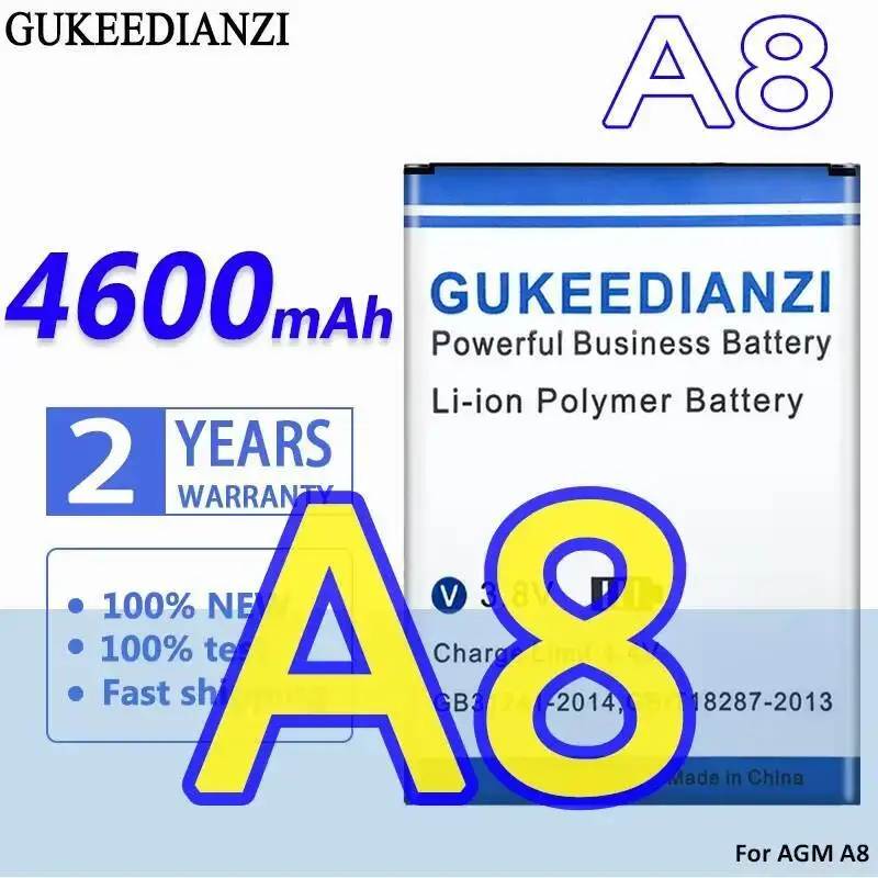 

4600 мАч для мобильного телефона Agm A8 A1Q, экологически чистая батарея
