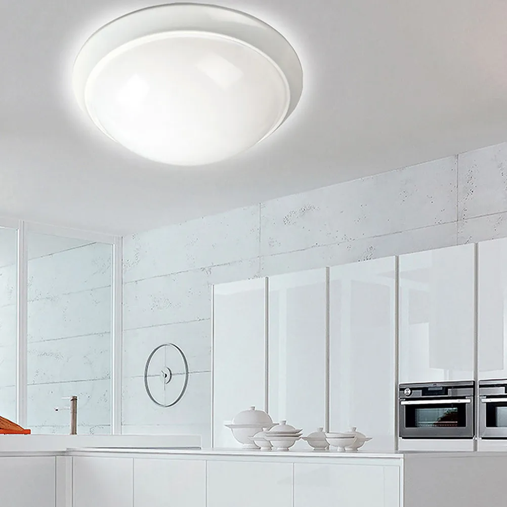 4pcs Led Ceiling Shade Pvc Mushroom Lampshade Replacement Round Diffuser For Hallway Corridor Balcony Wall Sconce Light