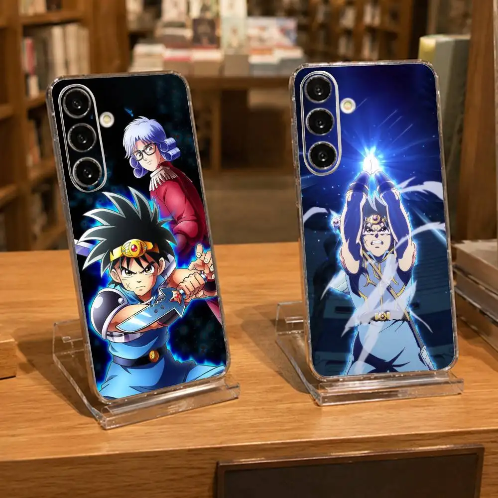 D-Dragon Q-Quest The Adventure of Dai Clear Hard Phone Case For Samsung A71, A70, A52, A51, A40, A30,Transparent Cover
