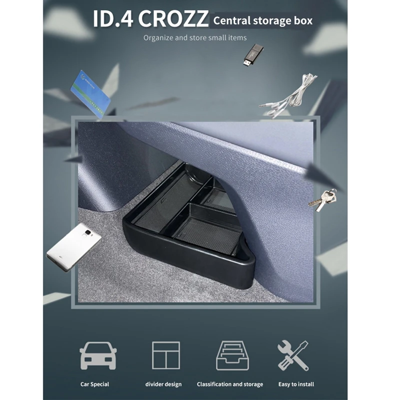 

Z0C-hCenter Console Storage Box for ID.4 ID4 ID 4 Crozz Storage Box Console Central Organizer