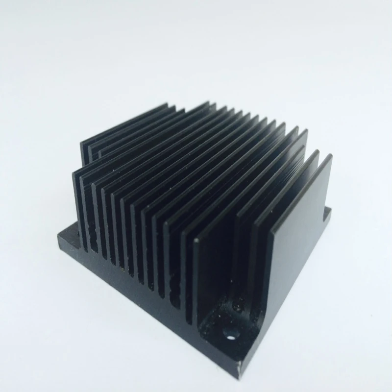 2Pcs 50x50x18mm Computer Black Aluminum Heatsink Heat Sink Radiator For Electronic Chip LED RAM Cooler Cooling Accessory