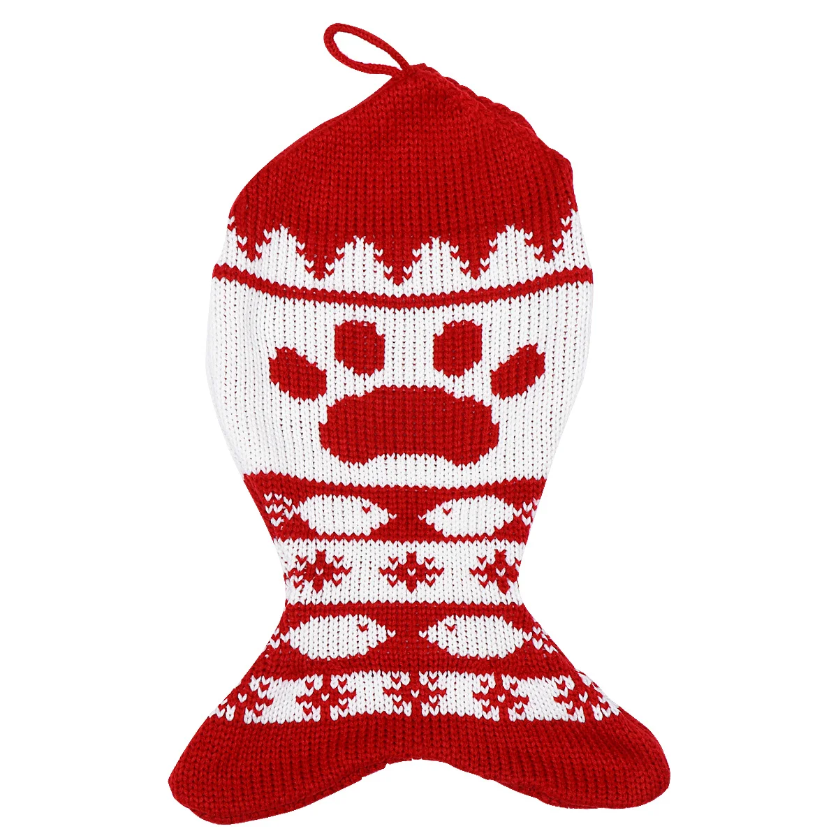 

1Pcs Christmas Stocking Gift Socks Candy Holder Hanging Pendant Knitted Bag Decoration for Xmas Holiday Party Christmas Stocking