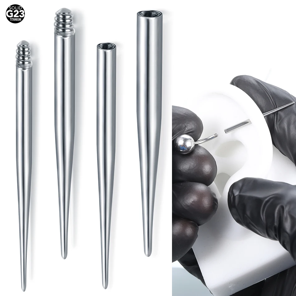 1PC Titanium Pin Taper Piercing Stretching Guide Rod Tool for  Internally and Externally Threaded Body Jewelry Piercing Tools