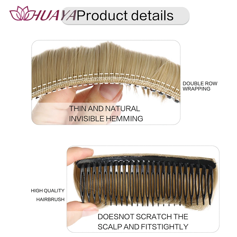 Invisible Fluffy Hair Pad Bangs Cushion Hairpin Hair Bun -Volume Fluffy Princess Styling Increased Blonde Hair Pad,for women Par