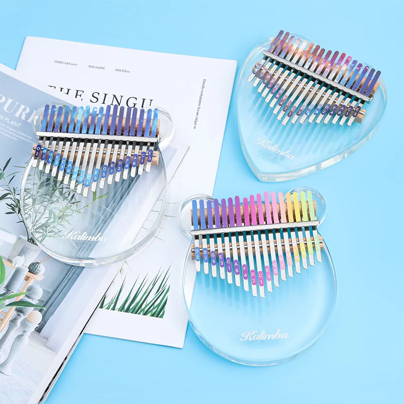 Miwayer-pegatina de calimba con escala de 17 teclas, 1 piezas, para pulgar, Piano, notas, herramientas de entrenamiento para principiantes, regalos