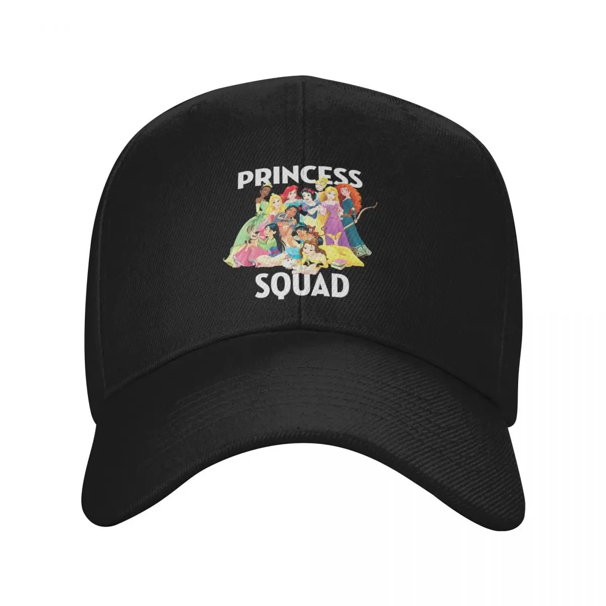 Princess Squad Group Baseball Cap Unisex Hip-Hop Sun Caps Dad Hat Adjustable Polyester Racing Cap Summer Cap