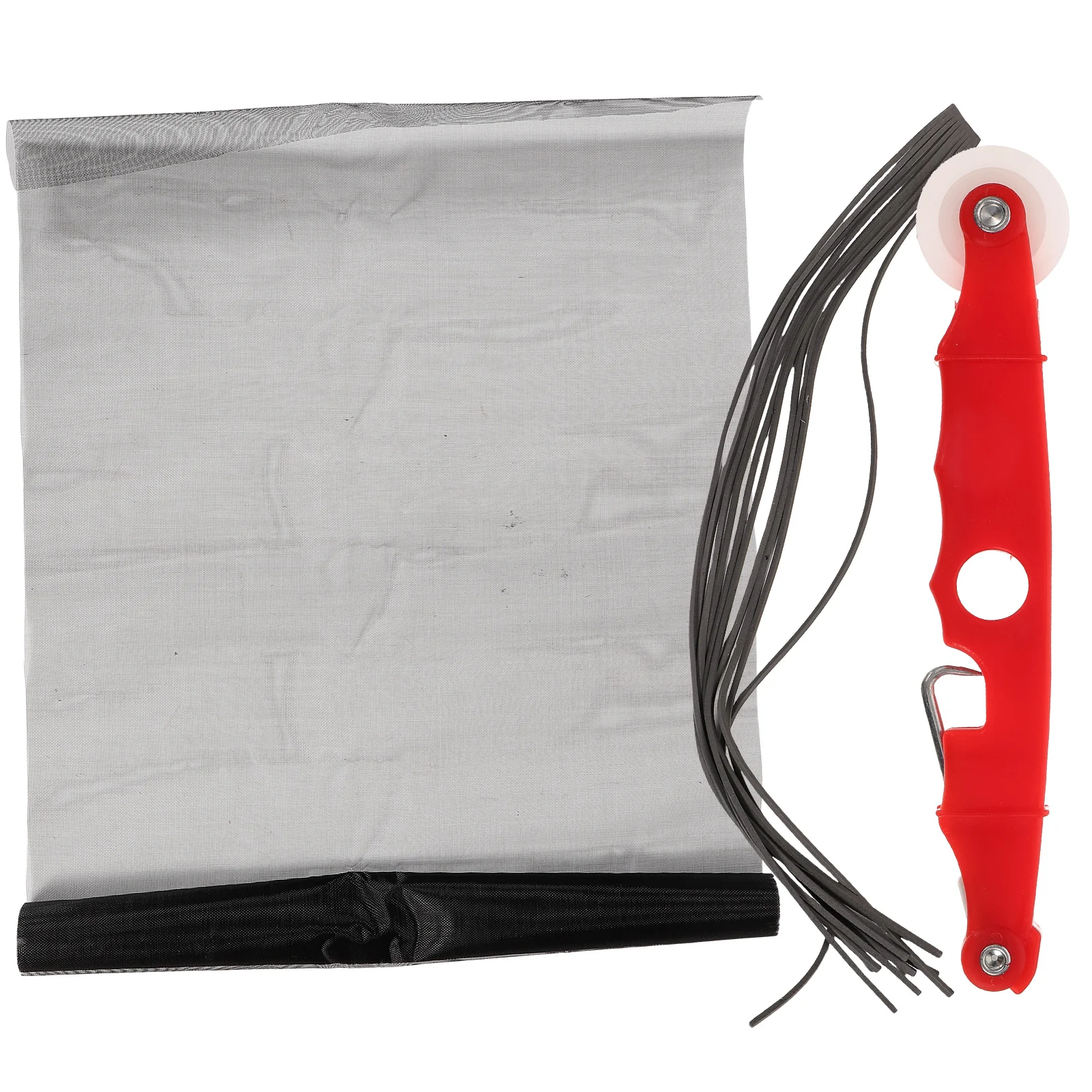 

Black 20-Mesh DIY Window Screen Net 0.6x2m Replaceable for Doors Windows with Hooks Strips Nano PP Plastic Long Lasting Easy