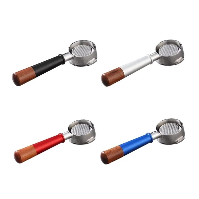 Coffee Machine Bottomless Filter with Handle Stainless Steel Espresso Maker Portafilter for Home Or Commercial Use Q5WC
