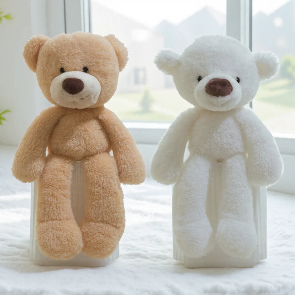 White Fuzzy Teddy Bear, 14