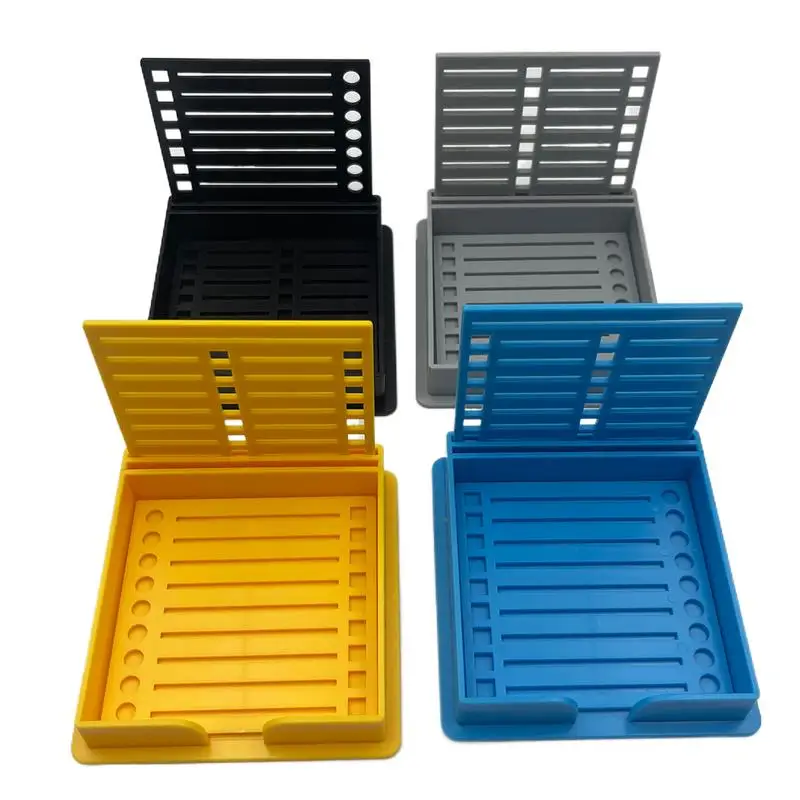 ملاحظات منظم مكتب متعدد الاستخدامات مثبت ملاحظة استنسل اللوازم المدرسية مكتب الملحقات حامل ملاحظة لاصقة مع قالب