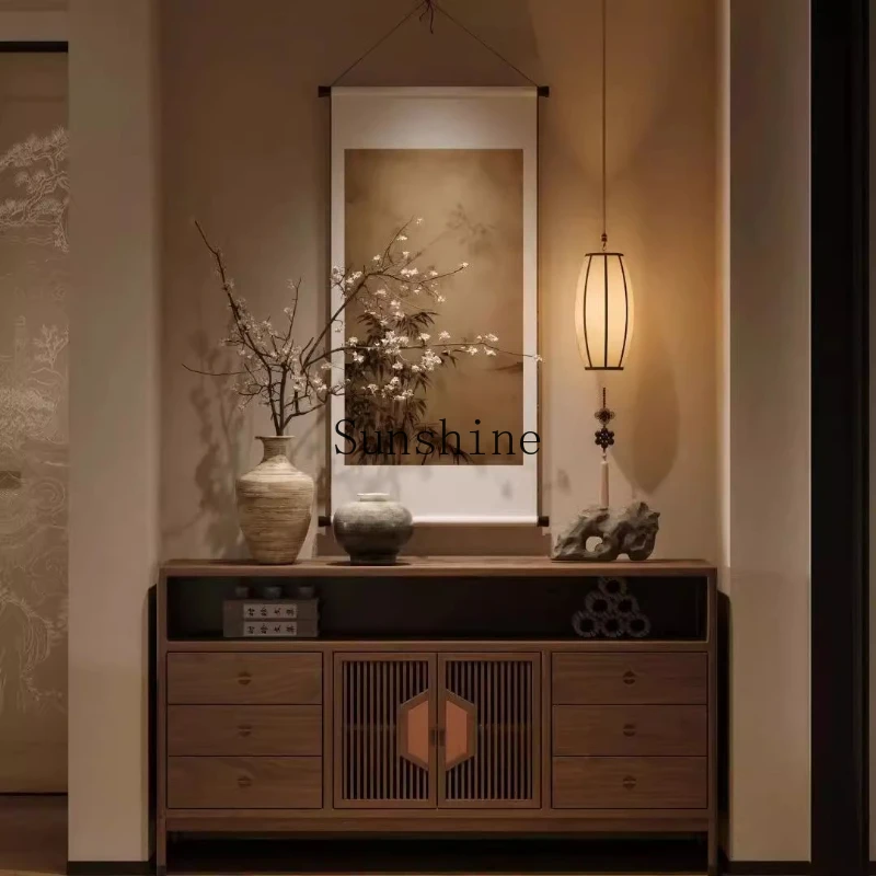 

New Chinese-style Zen entrance cabinet, tea storage and dining cabinet
