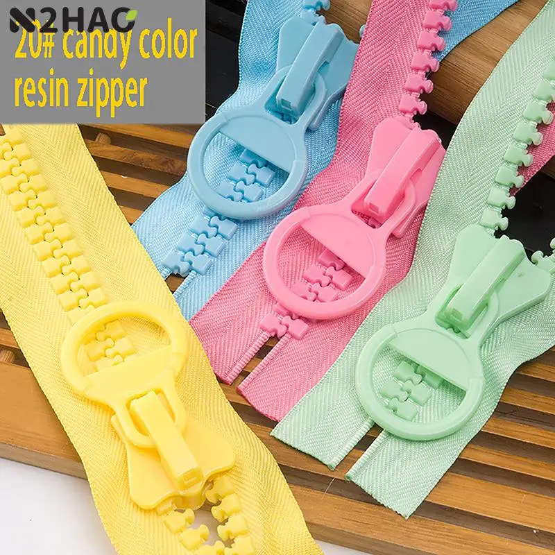 25cm Extra Large Resin Zipper Color No Endless Lock Zipper Pencil Bag Decoration Zip Garment Unstoppable Pocket Zips Accessories