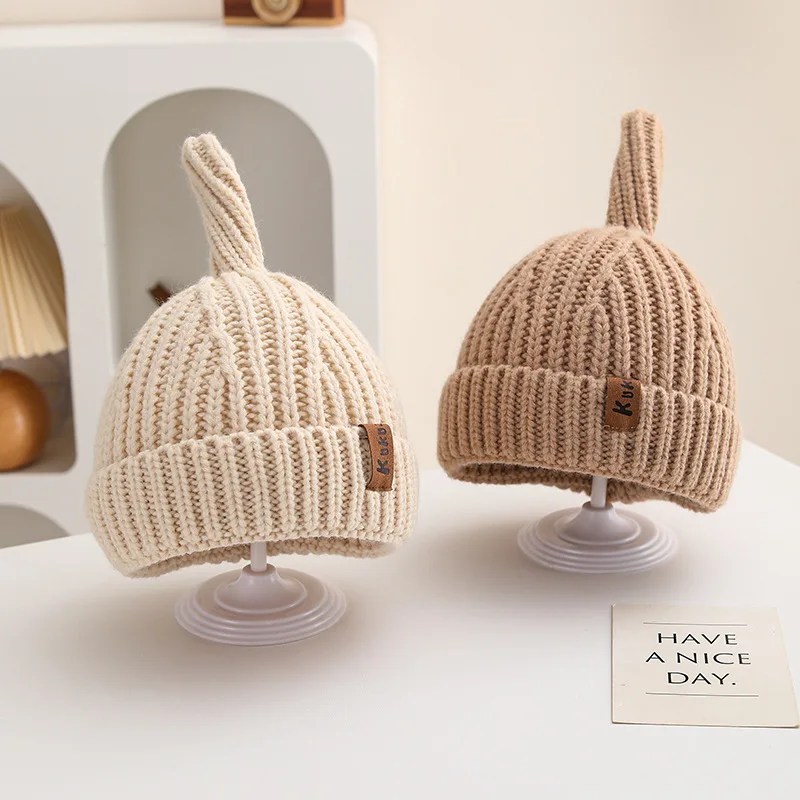 Autumn and Winter Women's Warm Woolen Hat Single Layer Breathable Ear Protection Baby Hat