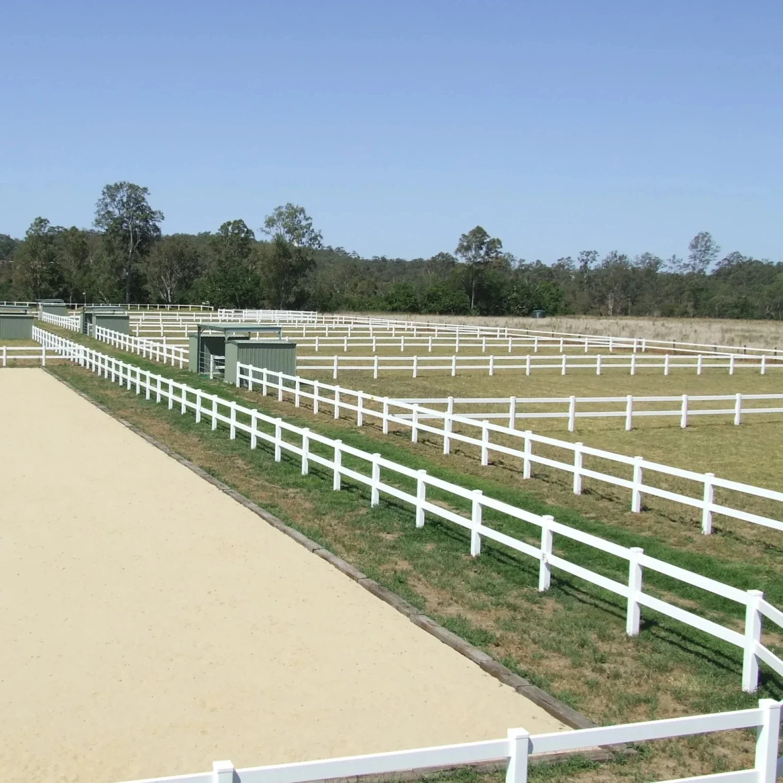 white pvc horse and ranch fence kit - 200ft 25 pane. fence pvc panel making machine, pvc flexible fence rail