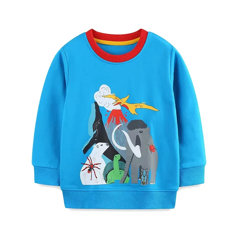 Little maven 2026 Herbst Frühling Oberteile Kinderkleidung Neue Cartoon-Tier-Sweatshirts Hoodies 2-7 Jahre – Detail 2